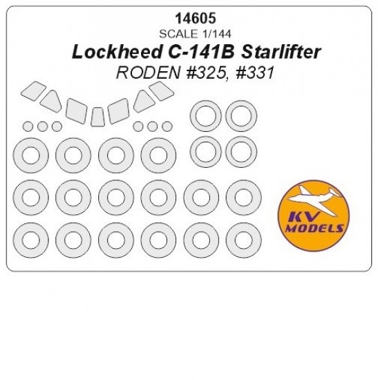 1/144 Lockheed C-141B Starlifter Masks for Roden #325, #331