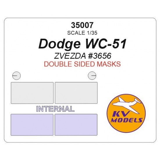 1/35 Dodge WC-51 Masks for Zvezda #3656