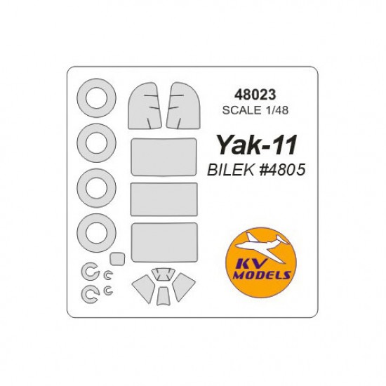 1/48 Yak-11 Paint Masking for Bilek #4805