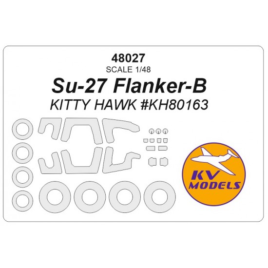 1/48 Su-27 Flanker-B Masking for Kitty Hawk #80163