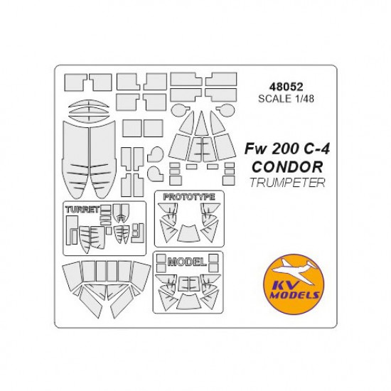 1/48 Fw 200 C-4 CONDOR Masking for Trumpeter #02814