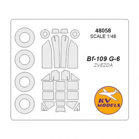 1/48 Bf-109 G-6 Masking for Zvezda #4816