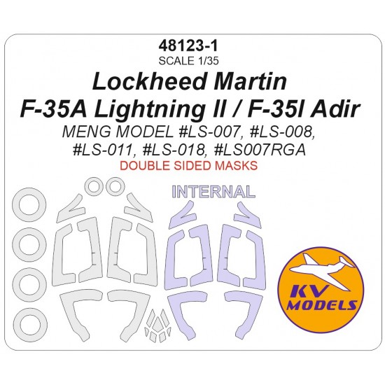 1/48 US Lockheed Martin F-35A Lightning II / F-35I Adir Masks for Meng