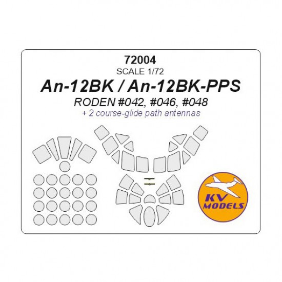 1/72 An-12BK/An-12BK-PPS Masking for Roden #042, #046, #048