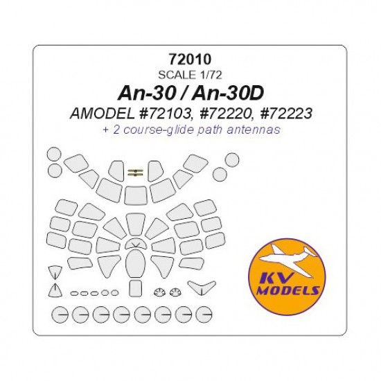 1/72 An-30/An-30D Masking for Amodel #72103, #72220, #72223