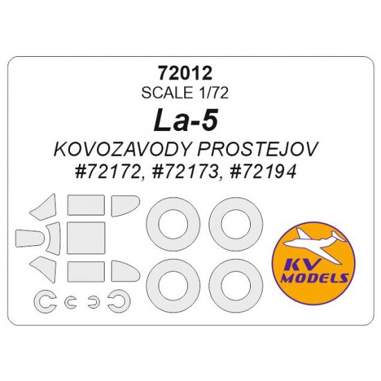 1/72 Lavochkin La-5 Masking for Kovozavody Prostejov #72172/72173/72194