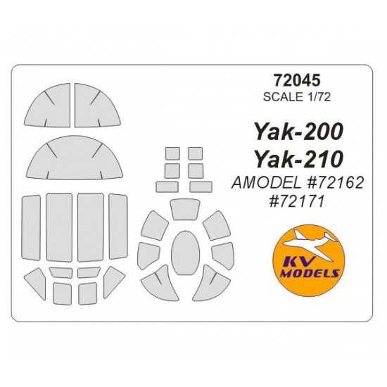 1/72 Yak-200/Yak-210 Masking for Amodel #72162, #72171