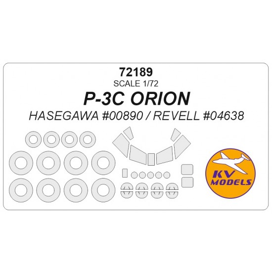 1/72 P-3C Orion Masking for Hasegawa #00890/Revell #04638