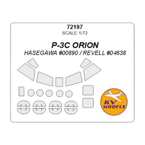 1/72 P-3C ORION Masking for Hasegawa #00890/Revell #04638