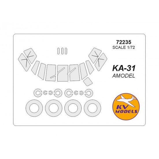 1/72 Ka-31 Masking for Amodel #7245