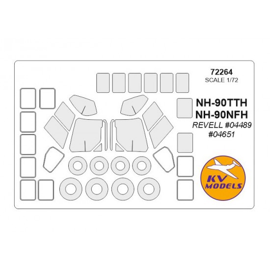 1/72 NH-90TTH/NH-90NFH Masking for Revell #04489, #04651