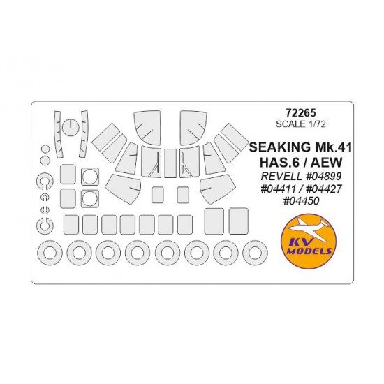 1/72 SEAKING Mk.41/HAS.6/AEW Masking for Revell #04899, #04411 #04427, #04450