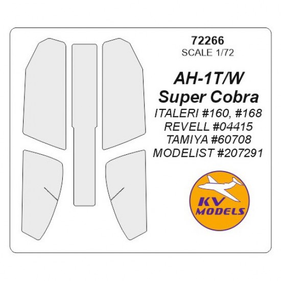 1/72 AH-1T/W Super Cobra Masking for Italeri /Revell #04415/Tamiya #60708/Modelist kits