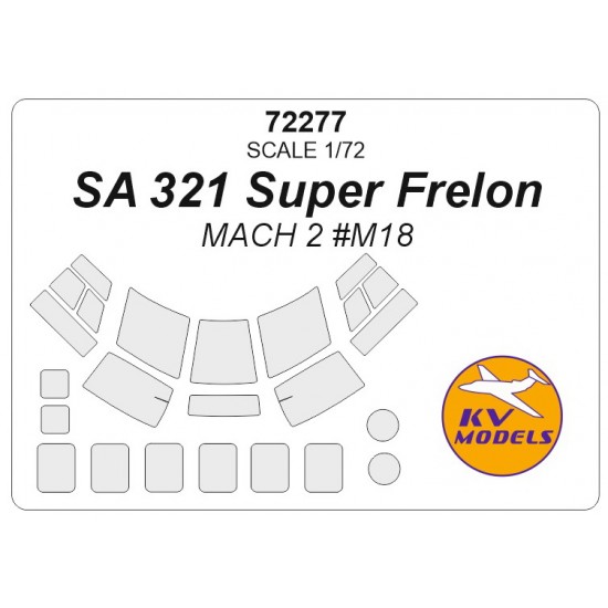 1/72 SA-321 Super Frelon Masking for Whirlybird Decals