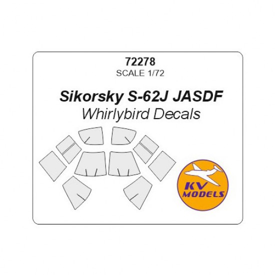 1/72 JASDF Sikorsky S-62J Masking for Whirlybird Decals