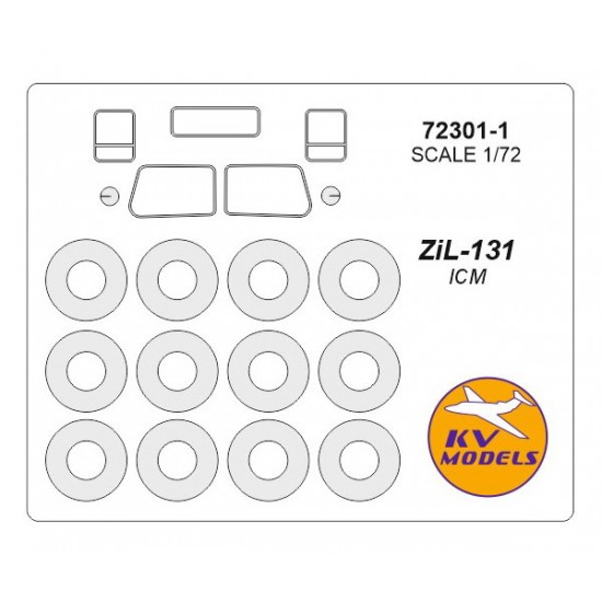 1/72 Zil-131 Double sided Masking for ICM kits