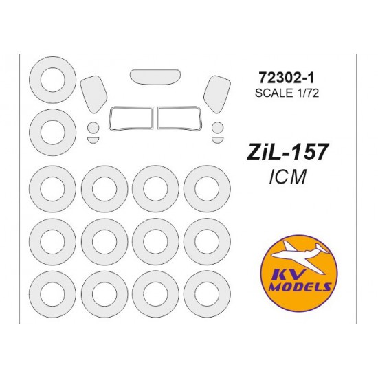 1/72 Zil-157 Double sided Masking for ICM kits