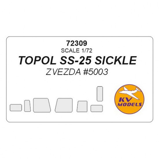 1/72 TOPOL SS-25 SICKLE Masking for Zvezda #5003