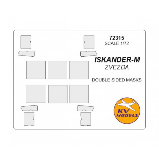 1/72 ISKANDER-M Double sided Masking for Zvezda kits