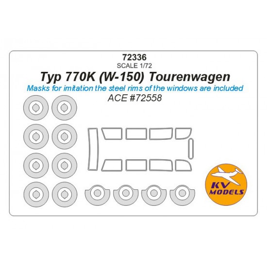 1/72 Typ 770K (W-150) Tourenwagen Masking for ACE #72558