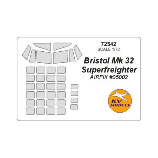 1/72 Bristol Mk 32 Superfreighter Masking for Airfix #05002