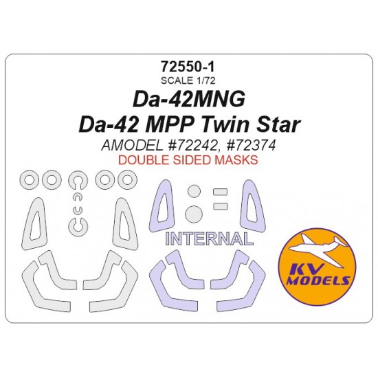 1/72 DA-42MNG/Da-42 Mpp Twin Star Double Sided Masking for Amodel #72242/72374