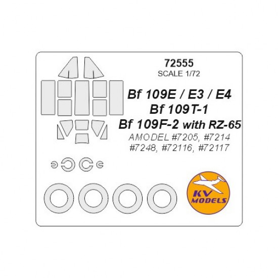 1/72 Bf 109E/E3/E4/Bf 109T-1/F-2 w/RZ-65 Masking for Artmodel