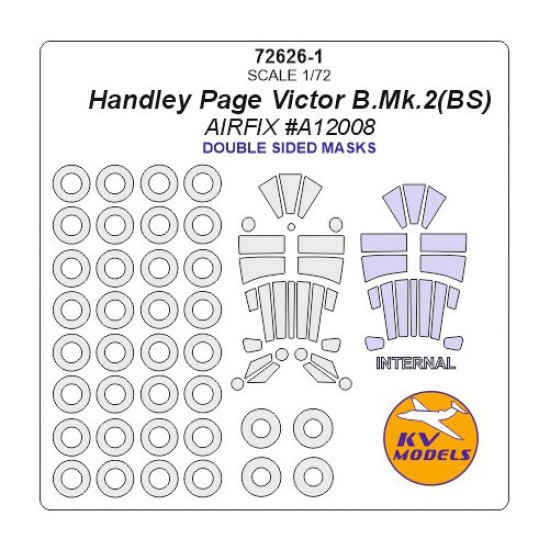 1/72 Handley Page Victor B.Mk.2(BS) Double sided Masking for Airfix #A12008