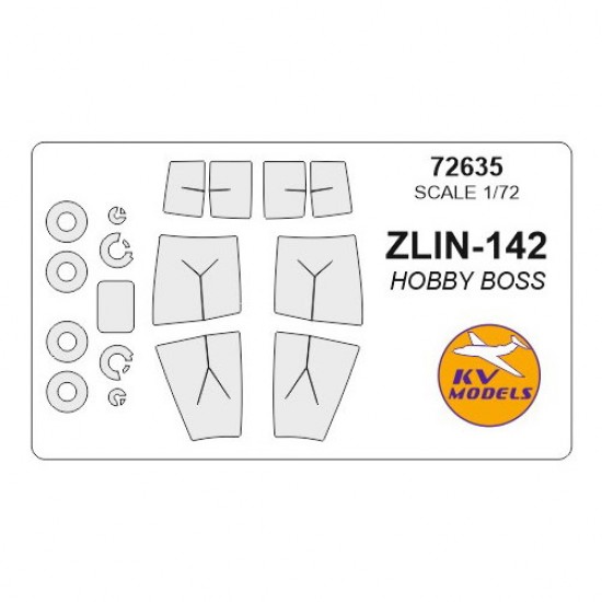 1/72 Zlin-142 Masking for HobbyBoss kits