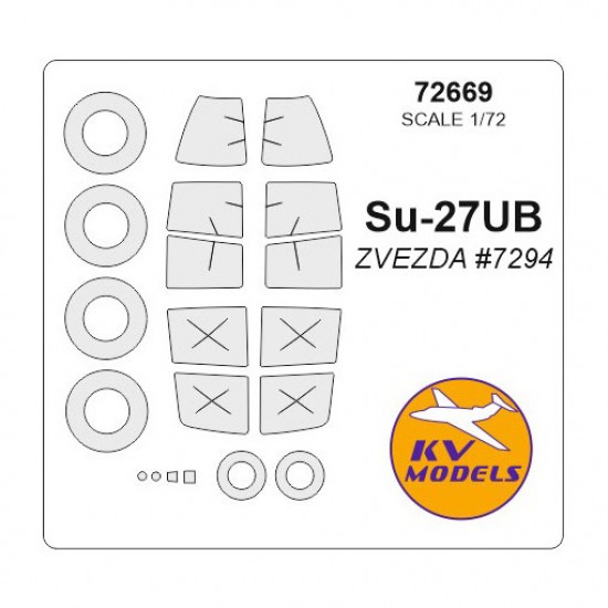 1/72 Su-27UB/Su-30SM Masking for Zvezda #7294, #7314