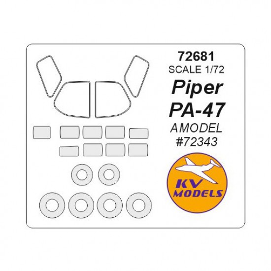 1/72 Piper Pa-47 Masking for Artmodel #72343