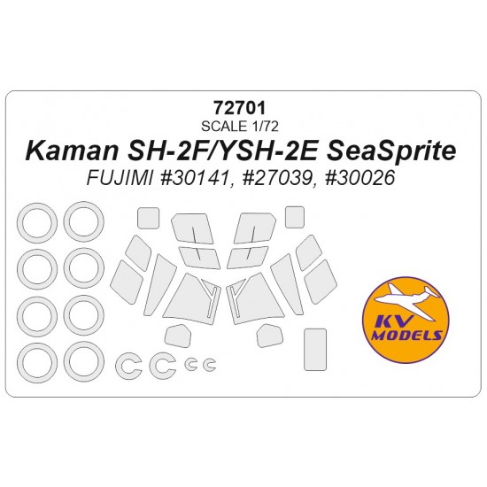 1/72 Kaman SH-2F  SeaSprite Masking for Fujimi kits