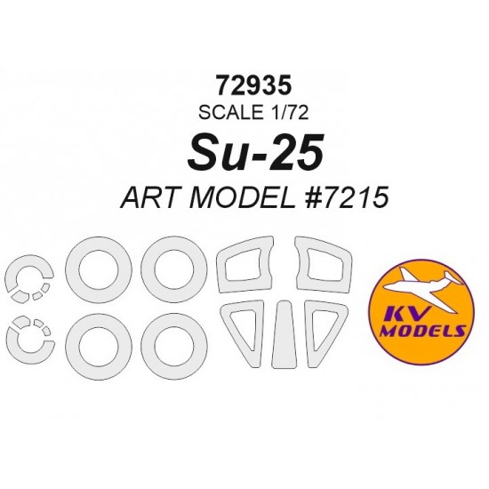 1/72 Su-25 Paint Masking for ART MODEL #7215