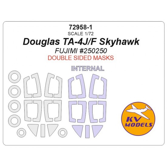 1/72 Douglas TA-4J/F Skyhawk Double-sided Masking for Fujimi #250250