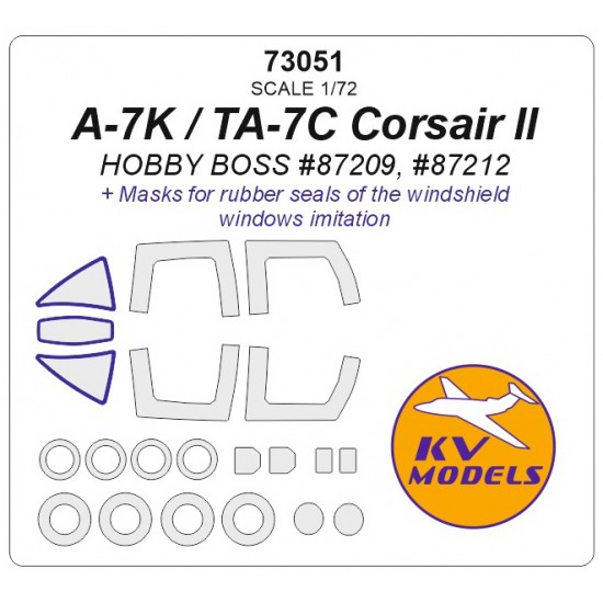 1/72 A-7K/Ta-7C Corsair II Masking for HobbyBoss #87209/87212