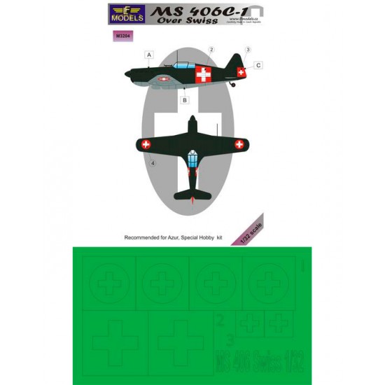 1/32 MS 406C-1 over Swiss Mask (1 marking option) for Azur, Special Hobby kit