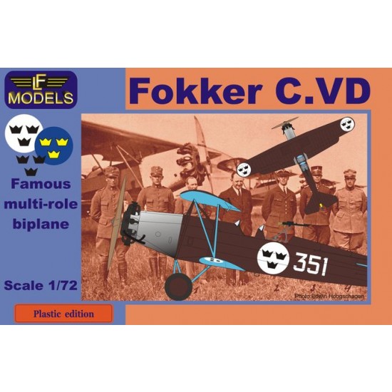 1/72 Fokker C.VD Sweden Bristol Jupiter engine