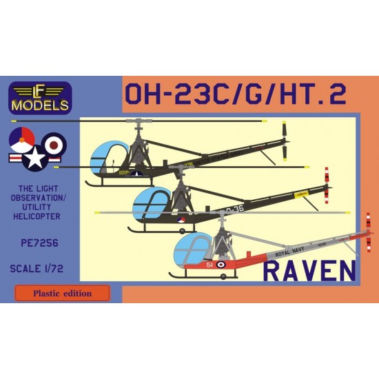 1/72 Hil. OH-23C/G/HT.2 Raven (Vietnam war, Holland AF, Royal Navy)