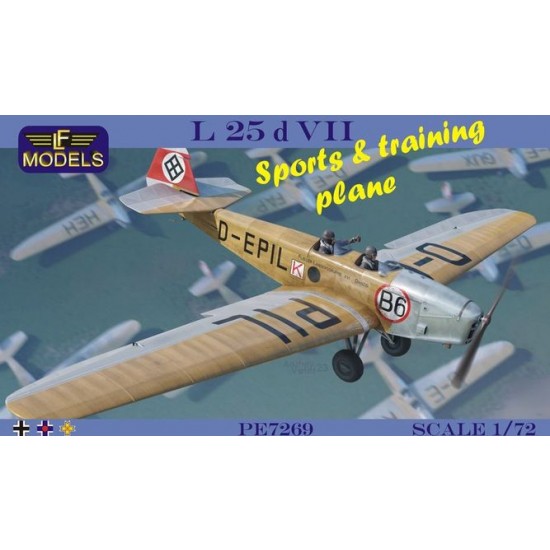 1/72 L 25d VII Sports and training plane (2x Germany, 1x Slovakia, 1x Romania)