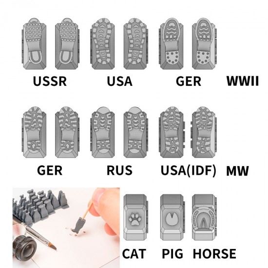 1/48 1/72 Shoeprint Stamp Tools