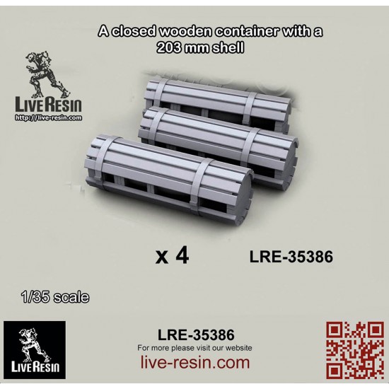 1/35 A Closed Wooden Container with A 203mm Shell