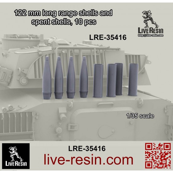 1/35 122mm Long Range Shells and Spent Shells (10pcs)