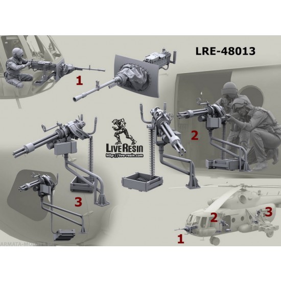 1/48 Alternative Universe Weapons for Mi-8 Helicopter - GShS Machine guns