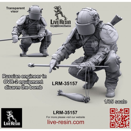 1/35 Russian Engineer In OVR-2 Eguipment Disarm The Bomb