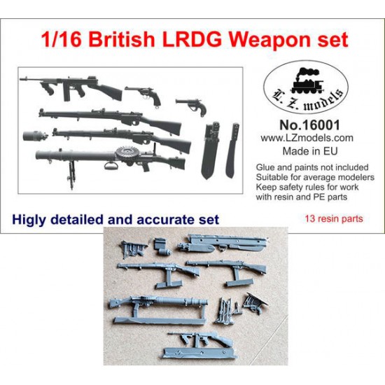 1/16 British LRDG Weapon set