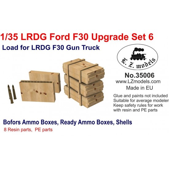 1/35 LRDG Ford F30 Upgrade set #6 Gun Truck Ammo Accessories