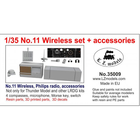 1/35 LRDG No.11 Wireless, Philips Radio and Accessories