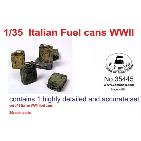 1/35 WWII Italian Fuel Cans (6 cans)