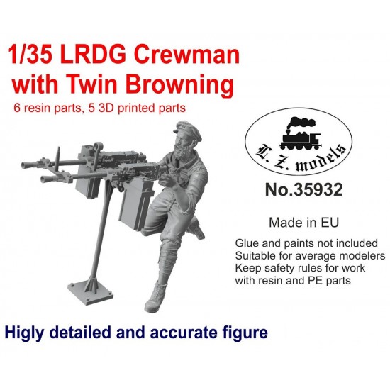 1/35 LRDG Crewman with Twin Browning