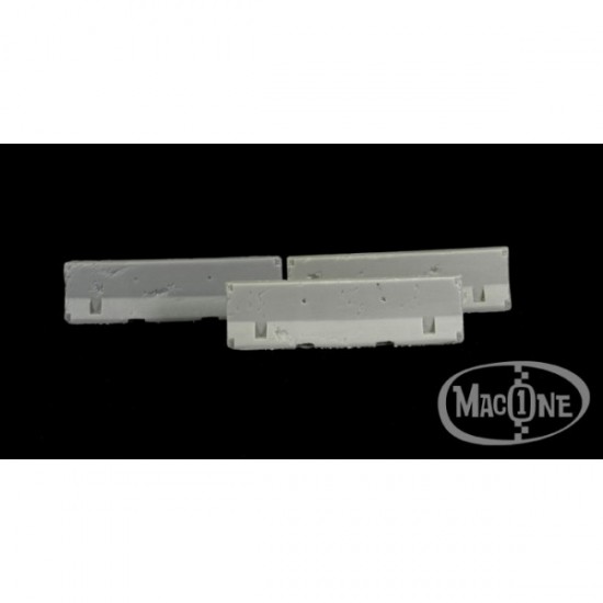 1/48 Jersey Long Barriers (3pcs, each size: 62x17x13mm)